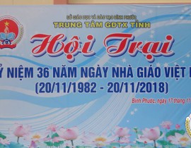 Hội trại kỷ niệm 36 năm ngày Nhà giáo Việt Nam